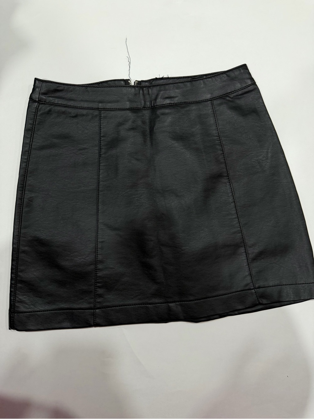 Forever 21 Black Faux Leather Mini Skirt